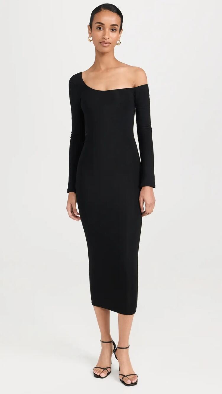 NWOT Re Ona Off Shoulder Black Bodycon Dress Size XS